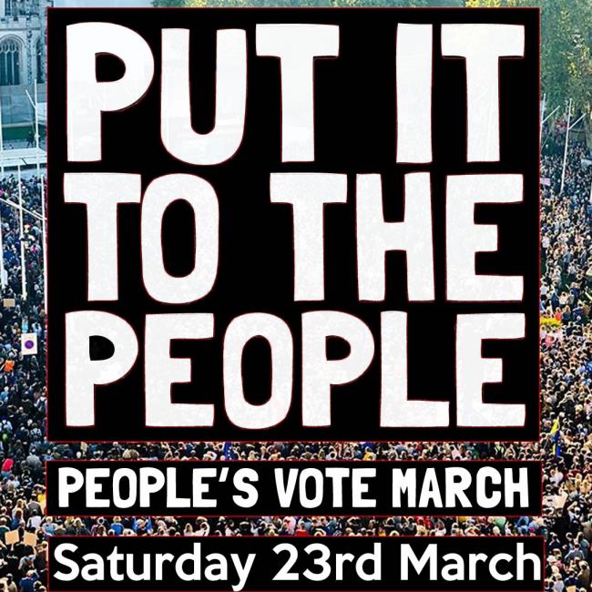 PUT IT TO THE PEOPLE - PEOPLE'S MARCH 2019